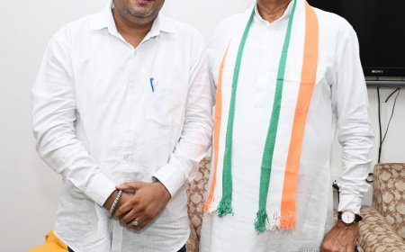 पूर्व मुख्यमंत्री अशोक गहलोत से मिले ऋषि व्यास, विभिन्न विषयों पर की .......