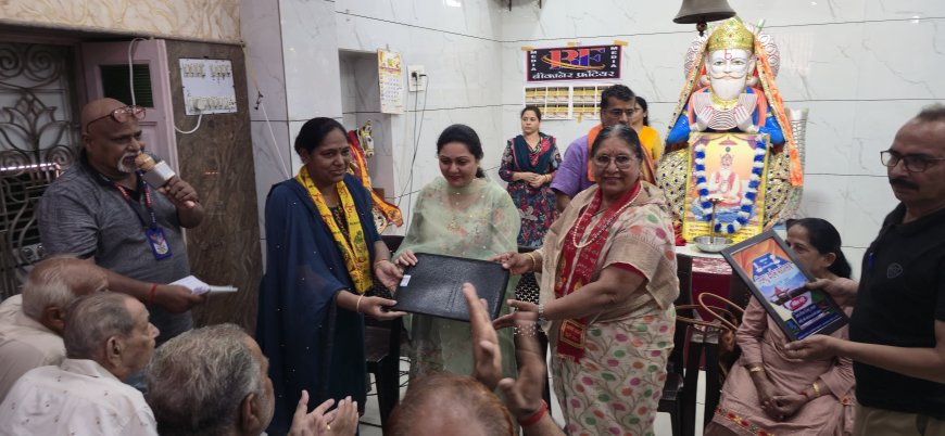 सिन्धी गुरुजनों का विधायक महोदया व पार्षद  द्वारा हुआ सम्मान