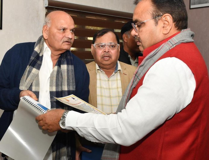 मुख्यमंत्री भजनलाल शर्मा से मिले भामाशाह श्रीकिशन मूंधड़ा