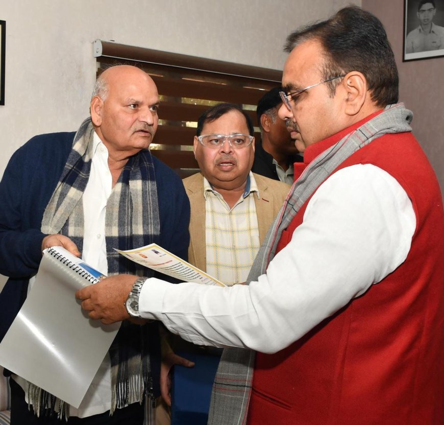 मुख्यमंत्री भजनलाल शर्मा से मिले भामाशाह श्रीकिशन मूंधड़ा